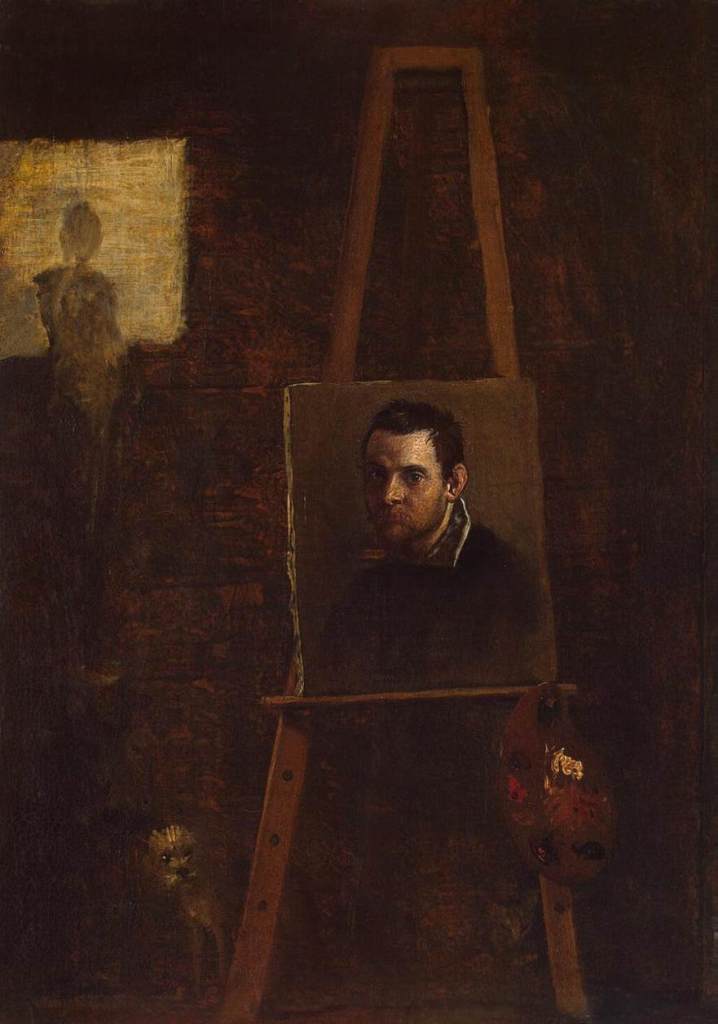 Self Portrait by Annibale Carracci (c.1604) oil on wood, The Hermitage, St. Petersburg