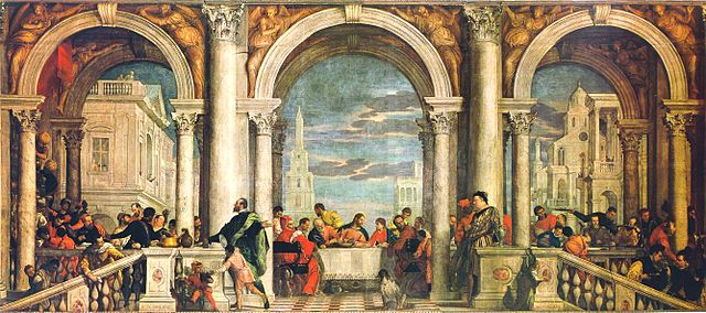 The Feast in the House of Levi (1573) by Paolo Veronese, oil on canvas, Galleria dell'Accademia, Venice