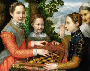 The Chess Game (1555), Sofonisba Anguissola, oil on canvas, National Museum, Poland