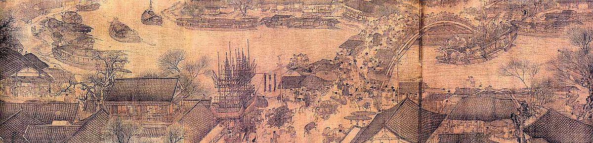 Detail of Along the River During the Qingming Festival (1085-1145) by Zhang Zeduan, Palace Museum, Beijing 