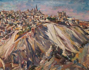 Toledo, Spain (1929) David Bomberg, oil on canvas, Gallery Oldham