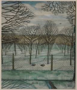 The Cherry Orchard (c.1914) Paul Nash, Watercolour, ink and graphite on paper, Tate Britain, London