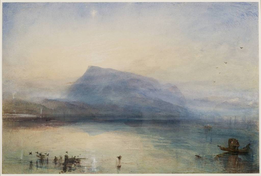 The Blue Rigi, Sunrise (1842) by J.M.W. Turner, Watercolour on paper, Tate, London