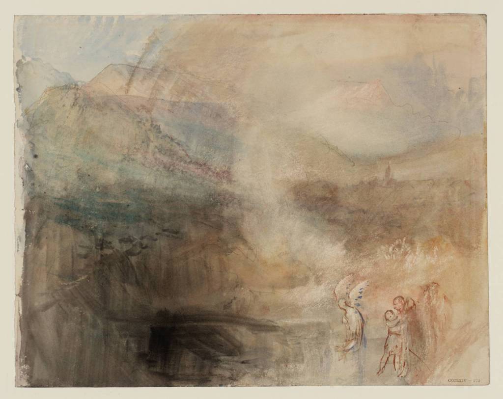 The Angel Troubling the Pool, J.M.W. Turner, c. 1845, Photo: © Tate, London 2014’