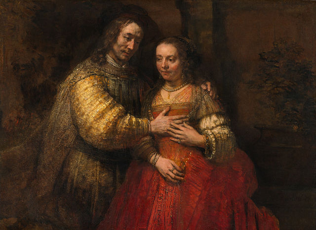 "Rembrandt Harmensz. van Rijn - Portret van een paar als Oud-Testamentische figuren, genaamd 'Het Joodse bruidje' - Google Art Project" by Rembrandt - Unknown. Licensed under Public domain via Wikimedia Commons - http://commons.wikimedia.org/wiki/File:Rembrandt_Harmensz._van_Rijn_-_Portret_van_een_paar_als_Oud-Testamentische_figuren,_genaamd_%27Het_Joodse_bruidje%27_-_Google_Art_Project.jpg#mediaviewer/File:Rembrandt_Harmensz._van_Rijn_-_Portret_van_een_paar_als_Oud-Testamentische_figuren,_genaamd_%27Het_Joodse_bruidje%27_-_Google_Art_Project.jpg