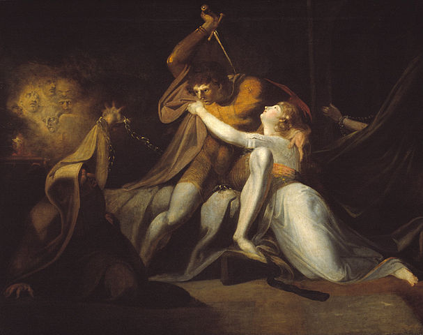 Percival Delivering Belisane from the Enchantment of Urma (1783) by Henry Fuseli, oil on canvas, Tate, London