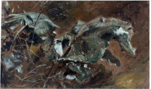 Study of Foliage (c.1828) by John Constable, oil on paper, V & A Museum, London