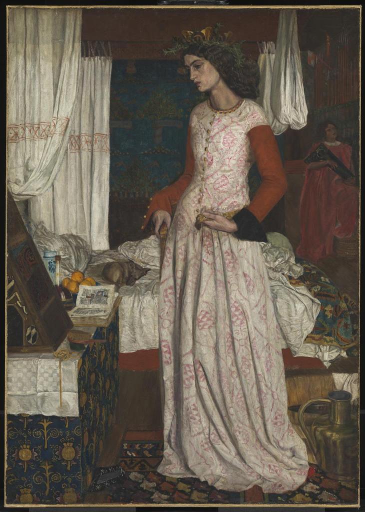 La Belle Iseult (1858) by William Morris, oil on canvas, Tate, London