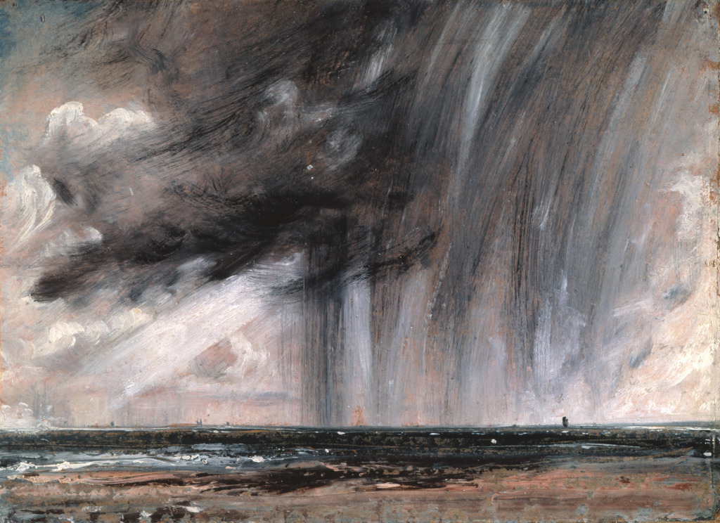 Rainstorm over the Sea (1924-28) by John Constable, oil on paper, Royal Academy of Arts, London