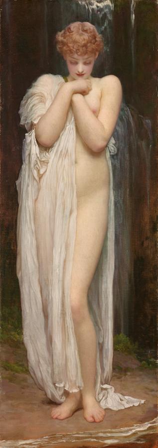 Crenaia, the Nymph of the Dargle (1881) by Frederic Leighton,