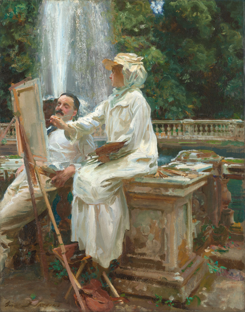 The Fountain, Villa Torlonia, Frascati (1907) by John Singer Sargent, oil on canvas, Institute of Art Chicago 