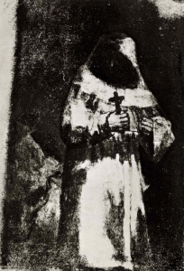 The Monk (c.1819-22) by Goya, lithograph