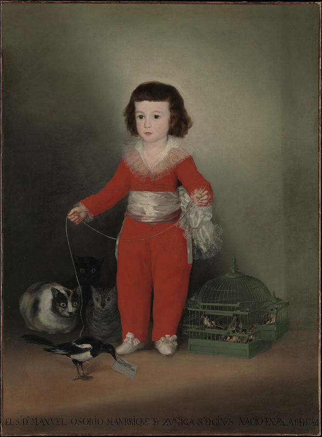 Manuel Osorio Manrique de Zúñica (1787-88) by Goya, oil on canvas, Metropolitan Museum of Art, New York