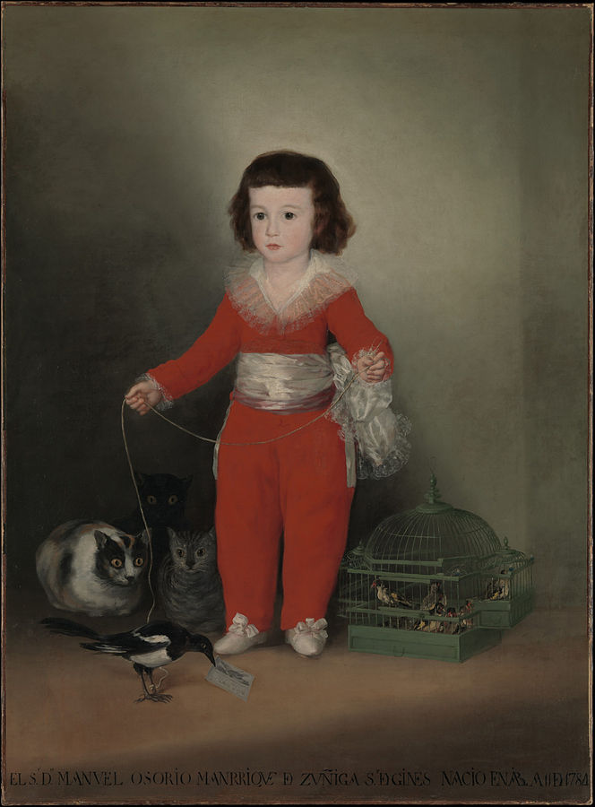 "Don Manuel Osorio Manrique de Zunica" by Francisco Goya - Metropolitan Museum of Art, online collection. Licensed under Public Domain via Commons - https://commons.wikimedia.org/wiki/File:Don_Manuel_Osorio_Manrique_de_Zunica.jpg#/media/File:Don_Manuel_Osorio_Manrique_de_Zunica.jpg Manuel Osorio Manrique de Zúñica (1787-88) by Goya, oil on canvas, Metropolitan Museum of Art, New York