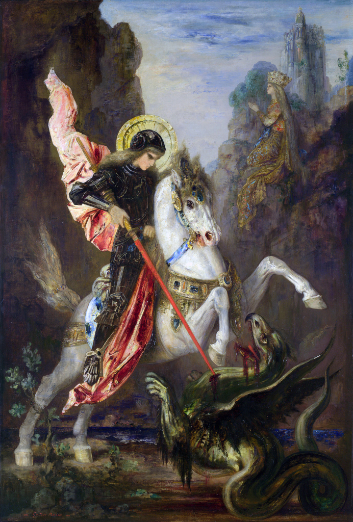 Saint George and the Dragon (1889-90) by Gustave Moreau, oil on canvas, © The National 