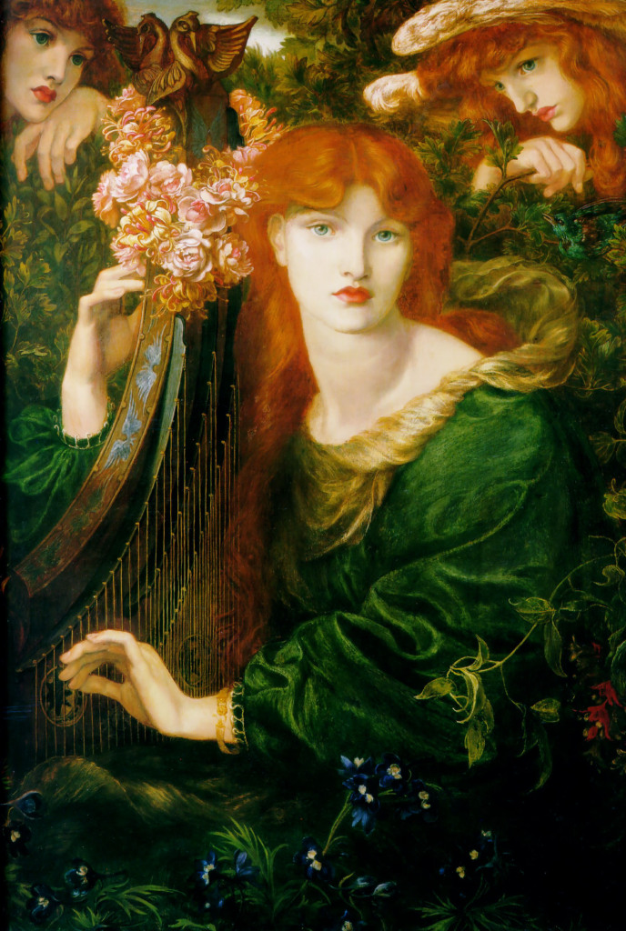 La Ghirlandata (1873) by Dante Gabriel Rossetti, oil on canvas, Guildhall Art Gallery, London