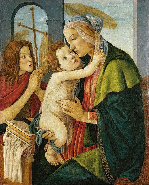 Virgin and Child with the Young St John the Baptist by the workshop of Sandro Botticelli (1480s), tempera on poplar, Städel Museum, Frankfurt
