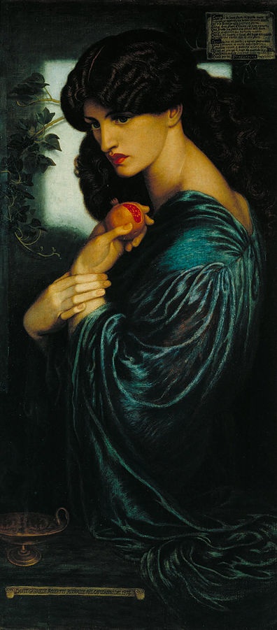 Proserpine (1874) by Dante Gabriel Rossetti, oil on canvas, Tate, London