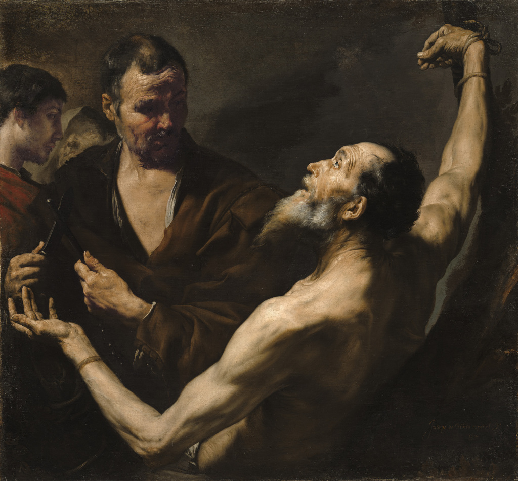 Jusepe de Ribera The Martyrdom of Saint Bartholomew, 1634 Oil on canvas 104 × 113 cm Image courtesy of the Board of Trustees, National Gallery of Art, Washington, DC. 